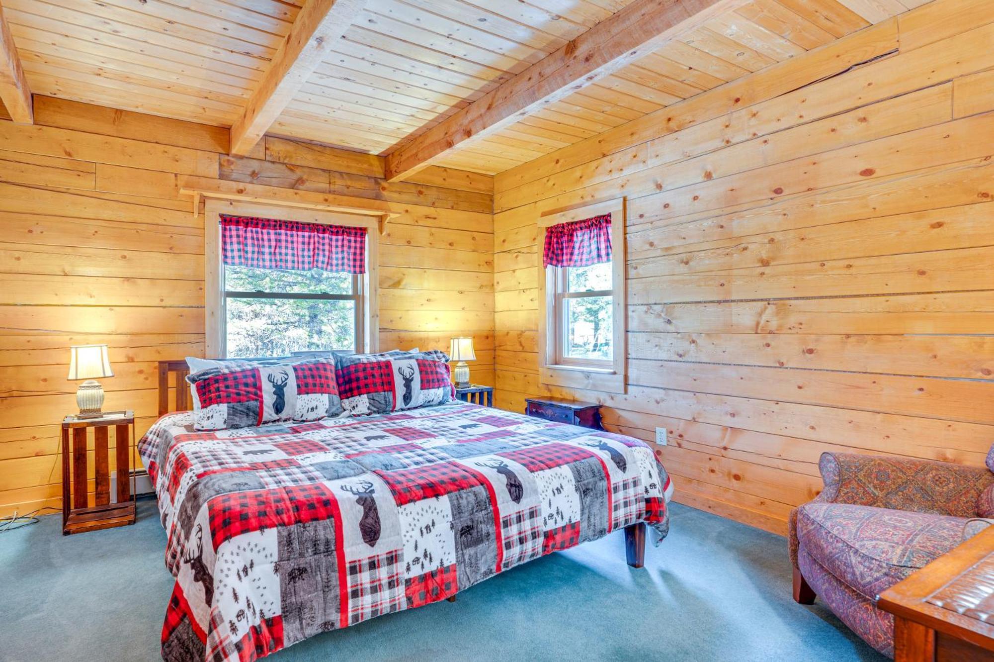 Secluded Black Hawk Log Cabin With Fire Pit! 외부 사진